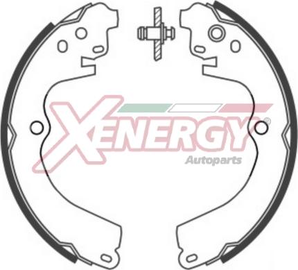 AP XENERGY X50393 - Brake Shoe Set www.autospares.lv