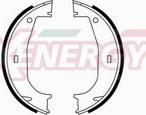 AP XENERGY X50306 - Brake Shoe Set, parking brake www.autospares.lv