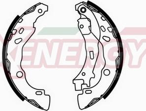 AP XENERGY X50379 - Brake Shoe Set www.autospares.lv