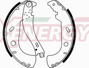 AP XENERGY X50250 - Bremžu loku komplekts autospares.lv