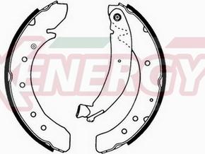 AP XENERGY X50266 - Brake Shoe Set www.autospares.lv