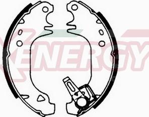 AP XENERGY X50202 - Brake Shoe Set www.autospares.lv