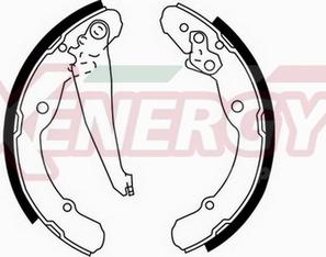 AP XENERGY X50282 - Bremžu loku komplekts autospares.lv