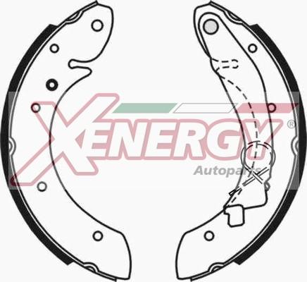 AP XENERGY X50719 - Brake Shoe Set www.autospares.lv