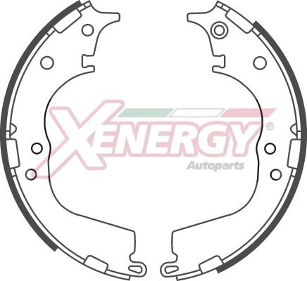 AP XENERGY X50726 - Brake Shoe Set www.autospares.lv