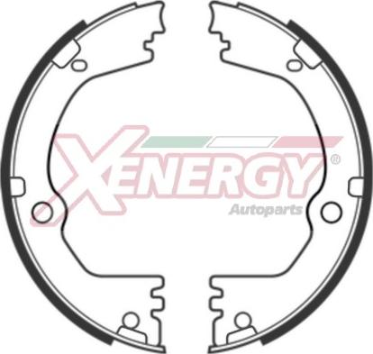 AP XENERGY X50728 - Brake Shoe Set, parking brake www.autospares.lv