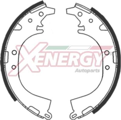 AP XENERGY X50727 - Brake Shoe Set www.autospares.lv