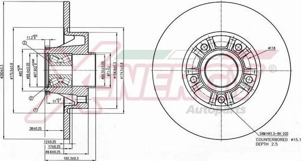 AP XENERGY X601096 - Bremžu diski www.autospares.lv