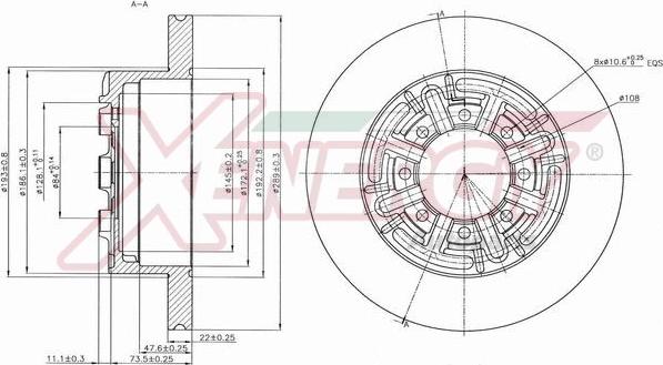 AP XENERGY X601196 - Bremžu diski www.autospares.lv