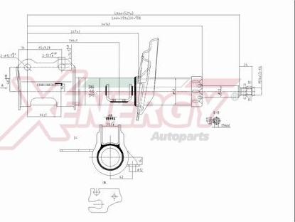 AP XENERGY X633334 - Shock Absorber www.autospares.lv