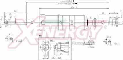 AP XENERGY X041349 - Amortizators autospares.lv