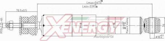 AP XENERGY X047343 - Амортизатор www.autospares.lv