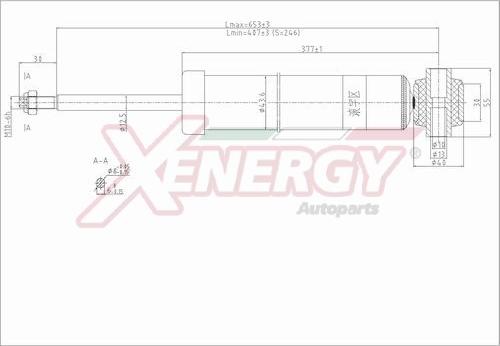 AP XENERGY X066349 - Амортизатор www.autospares.lv