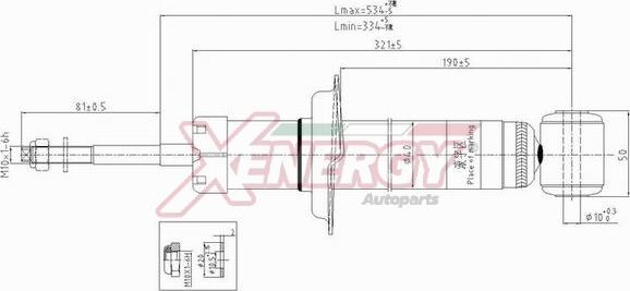 AP XENERGY X007341 - Amortizators www.autospares.lv