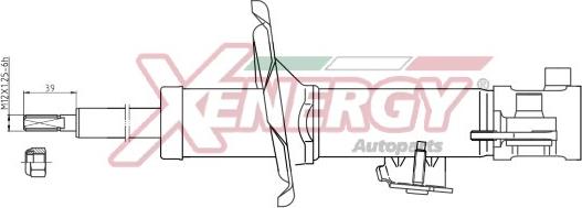 AP XENERGY X015331 - Shock Absorber www.autospares.lv