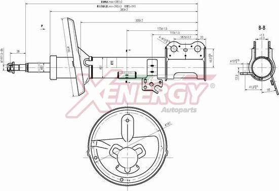 AP XENERGY X0114334 - Амортизатор www.autospares.lv