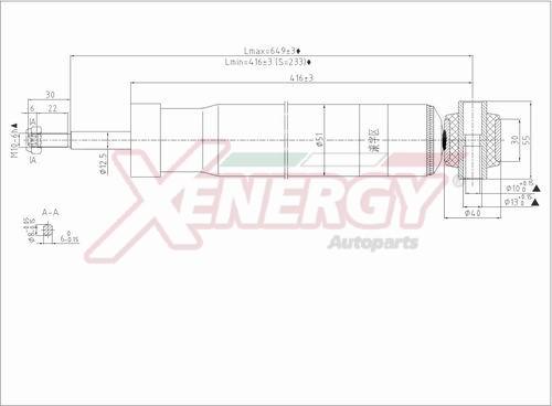 AP XENERGY X085345 - Амортизатор www.autospares.lv