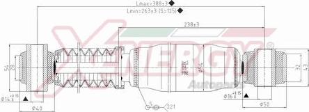 AP XENERGY X082345 - Амортизатор www.autospares.lv