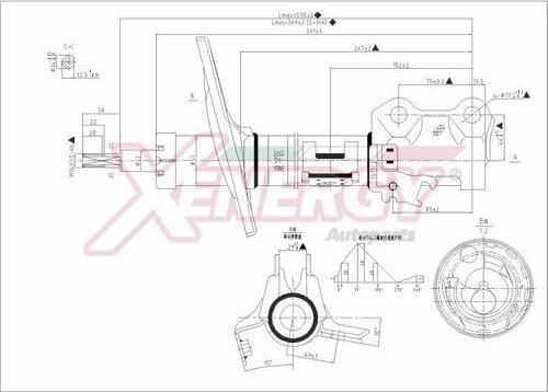 AP XENERGY X031339 - Амортизатор www.autospares.lv