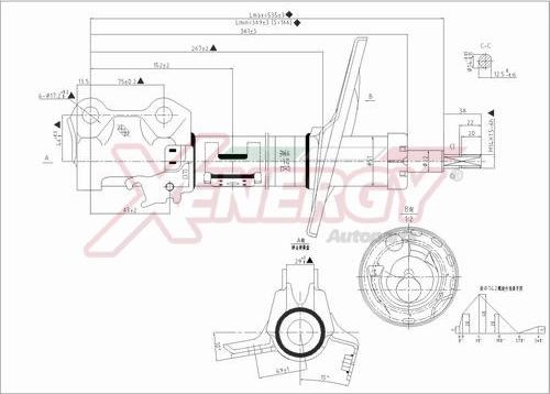 AP XENERGY X032339 - Shock Absorber www.autospares.lv