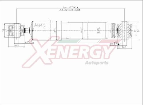 AP XENERGY X145349 - Амортизатор www.autospares.lv