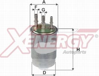 AP XENERGY X1598421 - Degvielas filtrs www.autospares.lv