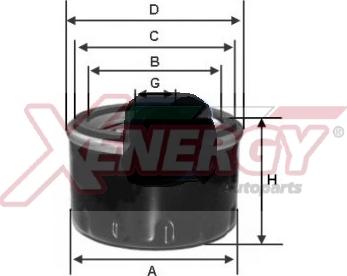 AP XENERGY X1548000 - Eļļas filtrs www.autospares.lv