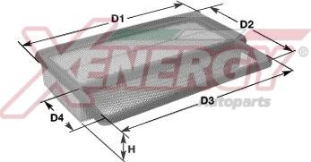 AP XENERGY X1560400 - Gaisa filtrs autospares.lv