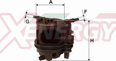 AP XENERGY X1510454 - Degvielas filtrs autospares.lv