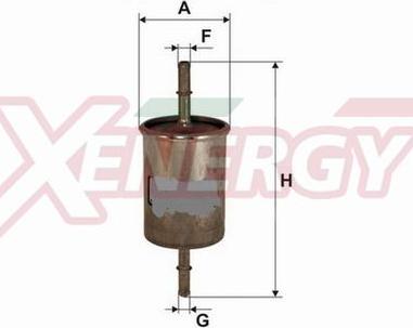 AP XENERGY X1510225 - Degvielas filtrs www.autospares.lv