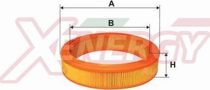 AP XENERGY X1523225 - Воздушный фильтр, двигатель www.autospares.lv