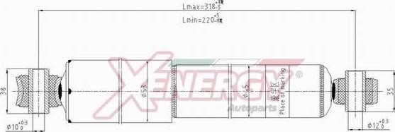 AP XENERGY X100444 - Амортизатор www.autospares.lv