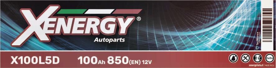 AP XENERGY X100L5D - Startera akumulatoru baterija www.autospares.lv