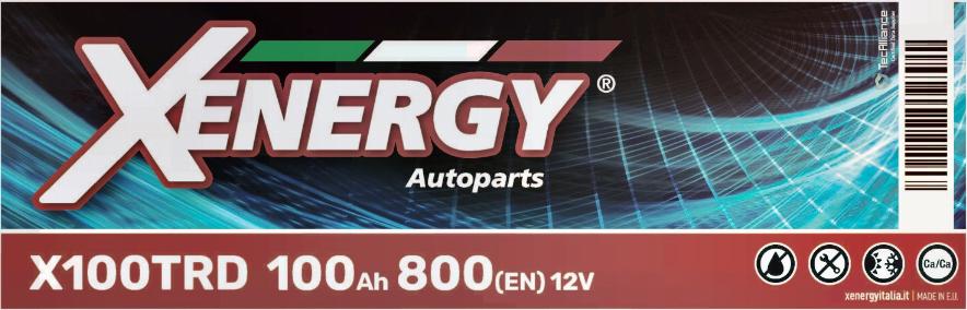 AP XENERGY X100TRD - Стартерная аккумуляторная батарея, АКБ www.autospares.lv