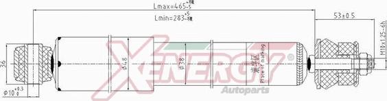 AP XENERGY X135443 - Shock Absorber www.autospares.lv