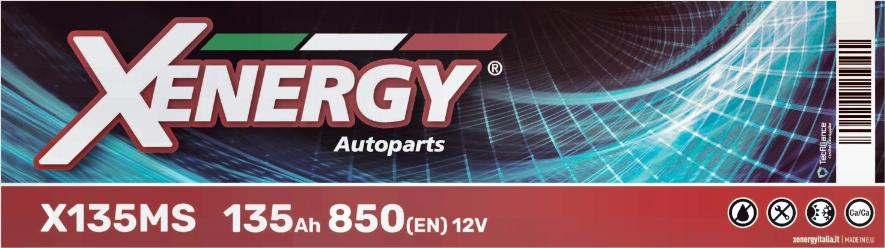 AP XENERGY X135MS - Startera akumulatoru baterija www.autospares.lv