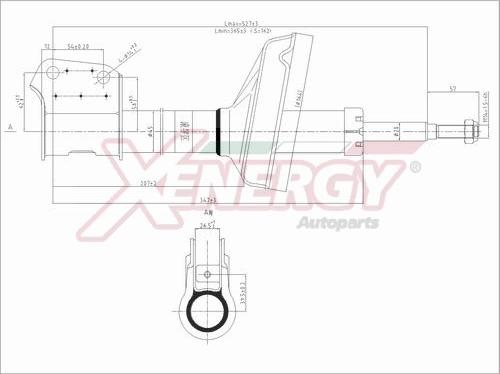 AP XENERGY X848633 - Shock Absorber www.autospares.lv