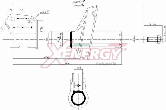 AP XENERGY X848333 - Shock Absorber www.autospares.lv