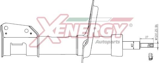 AP XENERGY X848324 - Shock Absorber www.autospares.lv