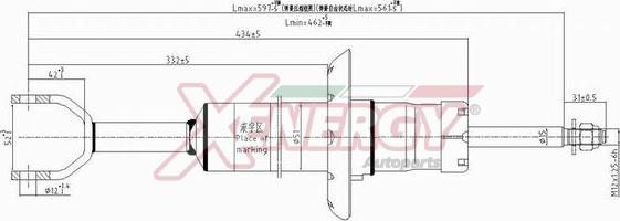 AP XENERGY X843341 - Амортизатор www.autospares.lv