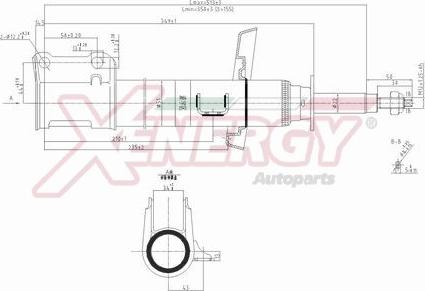 AP XENERGY X847334 - Shock Absorber www.autospares.lv