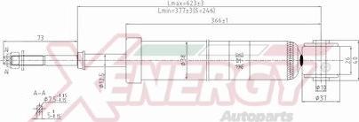 AP XENERGY X809343 - Shock Absorber www.autospares.lv