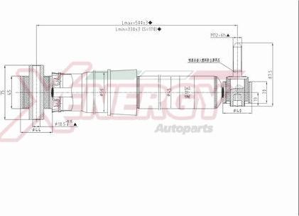 AP XENERGY X804344 - Shock Absorber www.autospares.lv