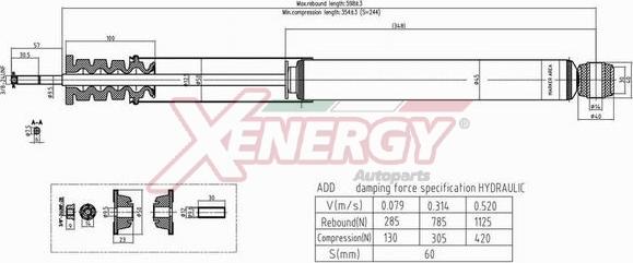 AP XENERGY X805344 - Amortizators autospares.lv