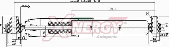 AP XENERGY X800555 - Amortizators autospares.lv