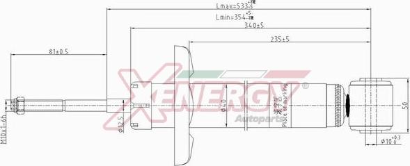 AP XENERGY X801443 - Amortizators autospares.lv