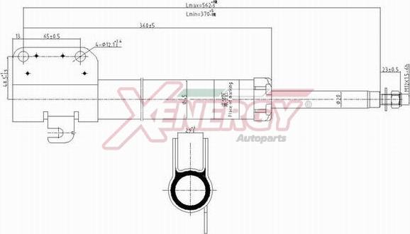 AP XENERGY X801332 - Shock Absorber www.autospares.lv