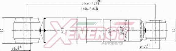 AP XENERGY X803344 - Amortizators autospares.lv