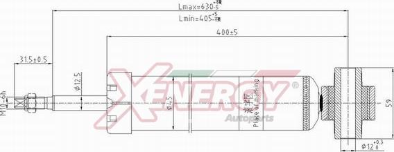 AP XENERGY X8024344 - Amortizators www.autospares.lv