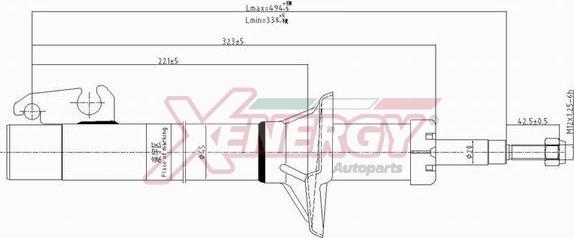 AP XENERGY X802633 - Amortizators www.autospares.lv